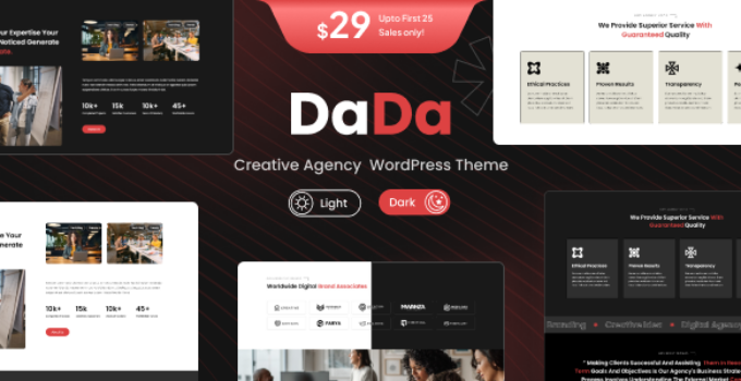 DaDa – Business Consulting Theme