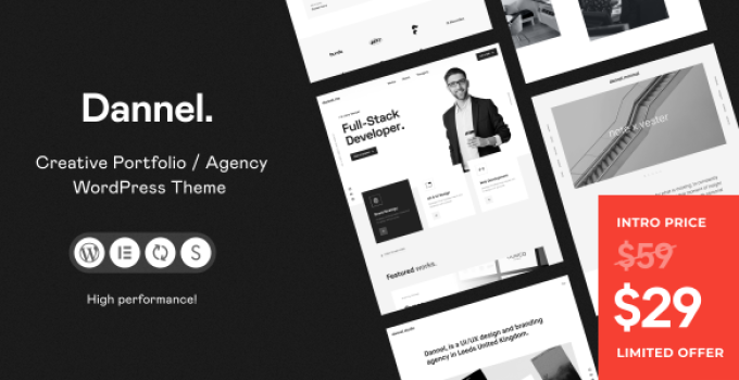Dannel – Creative Portfolio & Agency WordPress Theme