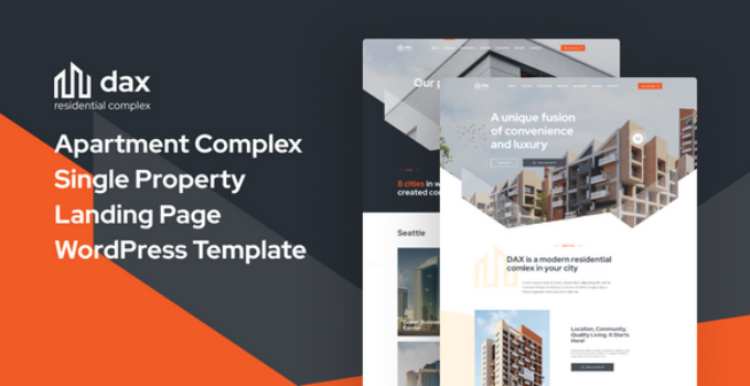 DAXX – Apartment Complex WordPress Theme
