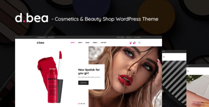 DBea – Cosmetics & Beauty Shop WordPress Theme