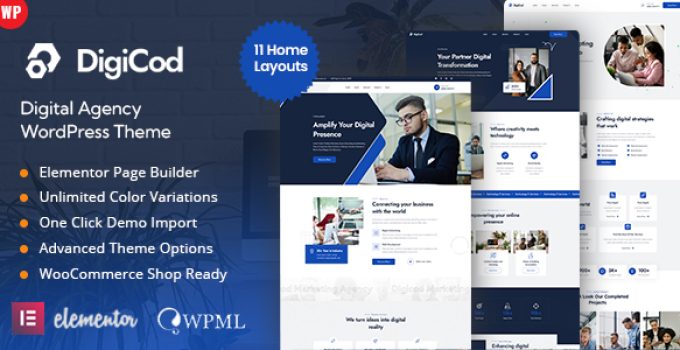 Digicod – Digital Agency WordPress Theme