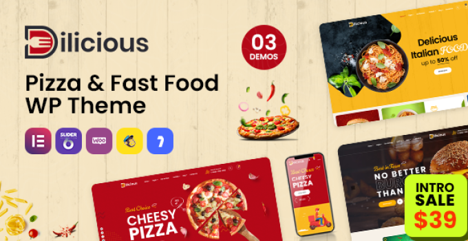 Dilicious – Pizza & Fast Food WordPress Theme