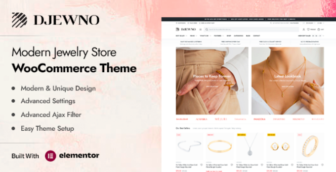 Djewno – Jewelry Store WooCommerce WordPress Theme