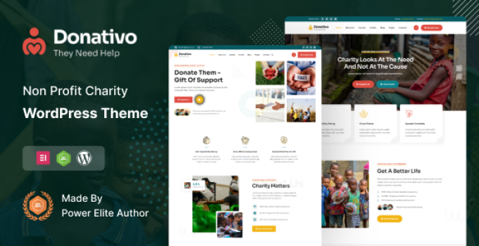 Donativo – NonProfit Fundraising Charity WordPress Theme