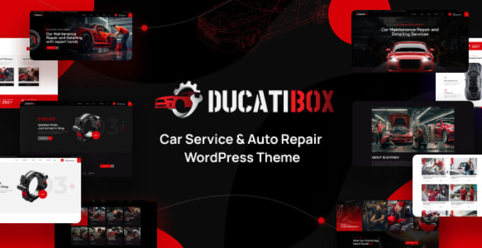 Ducatibox – Car Service & Auto Repair WordPress Theme