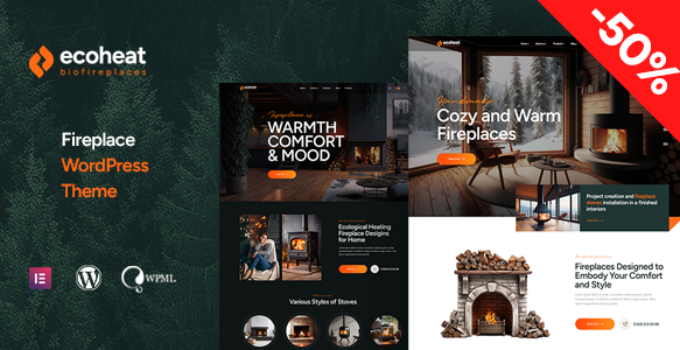 Ecoheat – Fireplace Studio WordPress Theme