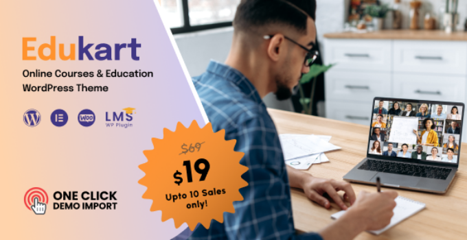EduKart – Online Courses & Education LMS Theme