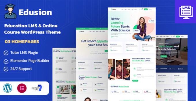 Edusion – Education LMS WordPress Theme