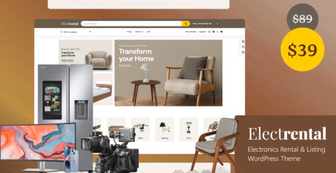 Electrental – Rental and Retail WooCommerce Theme