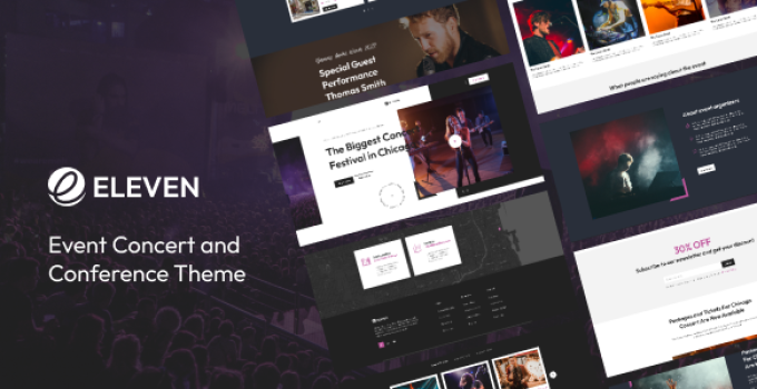 Eleven – Music Concert Event WordPress Theme