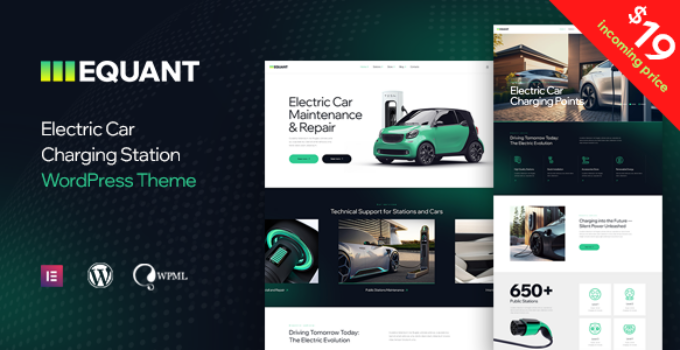 Equant – Electric Car Charging Station WordPress Theme