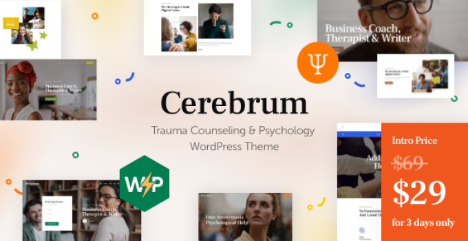 ?erebrum – Trauma Counseling & Psychology WordPress Theme