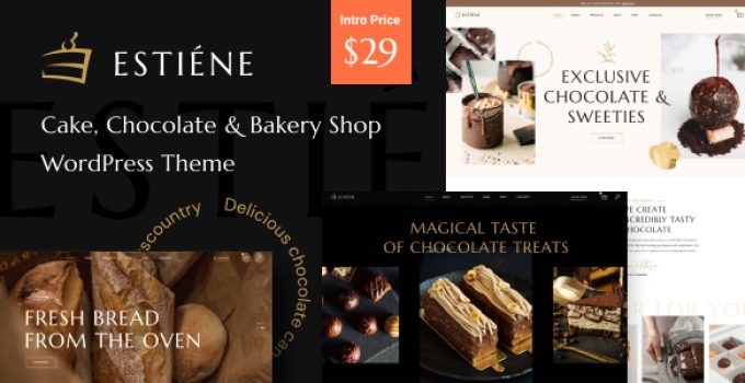 Estiene – Sweets & Bakery WordPress Theme