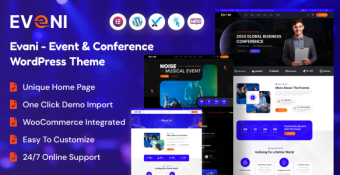 Eveni – Event & Conference WordPress Theme