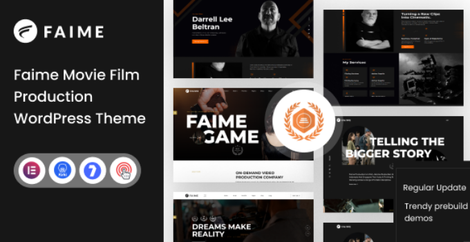 Faime – Movie Film Production WordPress Theme