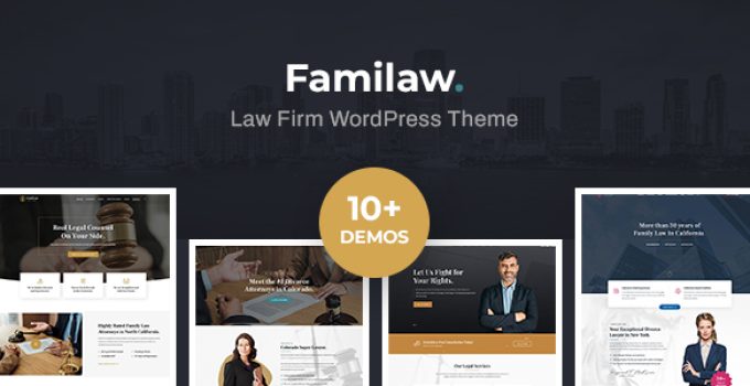 Familaw – Attorney & Law Firm Elementor WordPress Theme