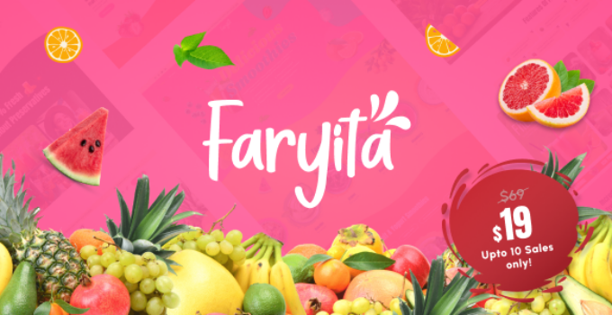 Faryita – Organic Juice & Health Drinks WordPress Theme