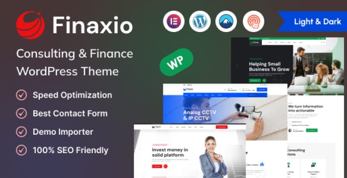 Finaxio – Consulting & Finance WordPress Theme