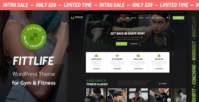 Fittlife – Gym & Fitness WordPress Theme