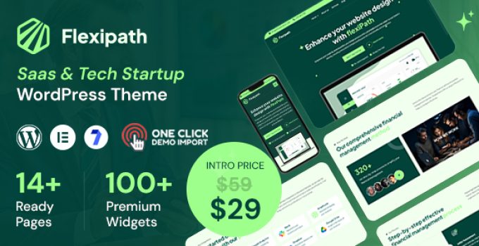 Flexipath – Saas and Tech Startup WordPress Theme