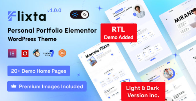 Flixta – Personal Portfolio WordPress Theme