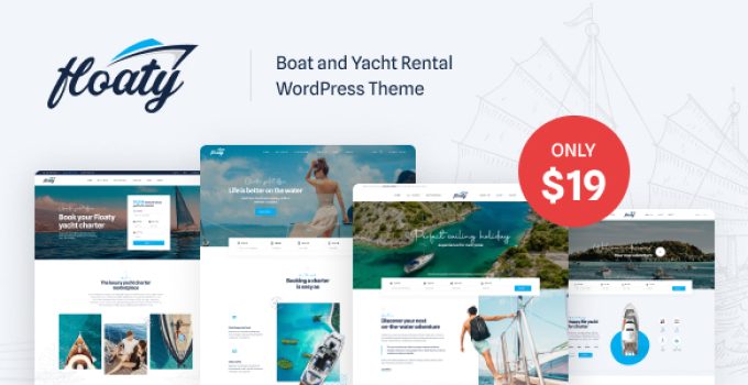 Floaty – Boat & Yacht Rental WordPress Theme
