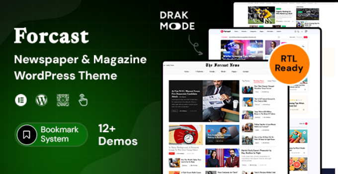 Forcast – Newspaper & Magazine WordPress Theme