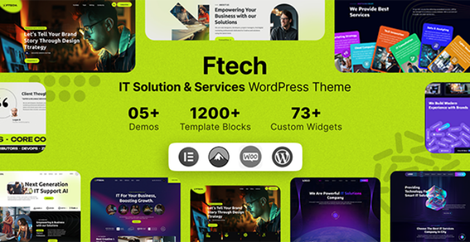 Ftech – IT Solution & Technology WordPress Theme