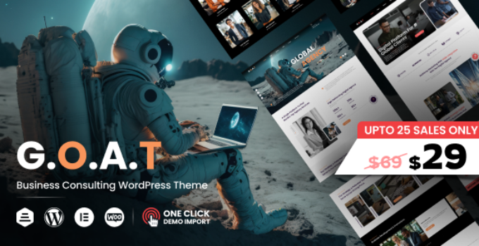 G.O.A.T – Business Agency WordPress Theme