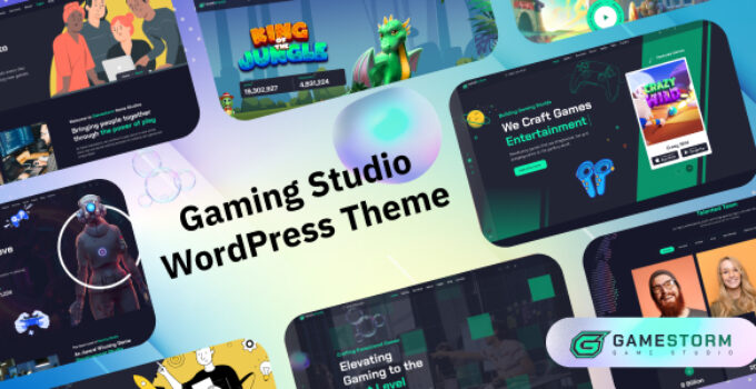Gamestorm – Gaming Studio WordPress Theme
