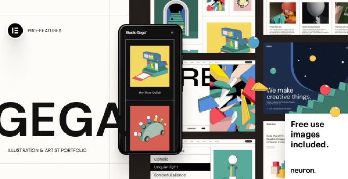 Gega – Illustration & Artist Portfolio Theme