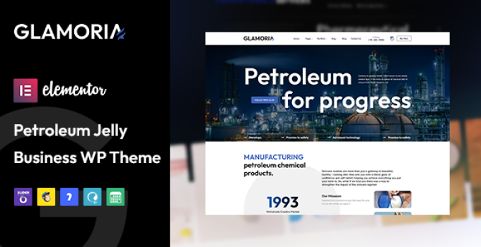 Glamoria – Petroleum Jelly Business WordPress Theme