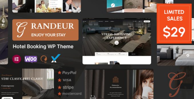 Grandeur – Hotel Booking WordPress Theme