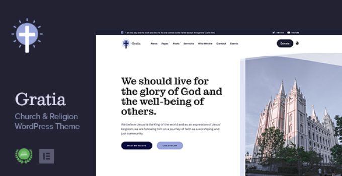 Gratia – Church & Religion WordPress Theme