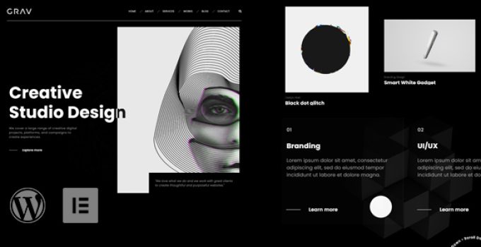 GRAV – Creative Portfolio WordPress Theme