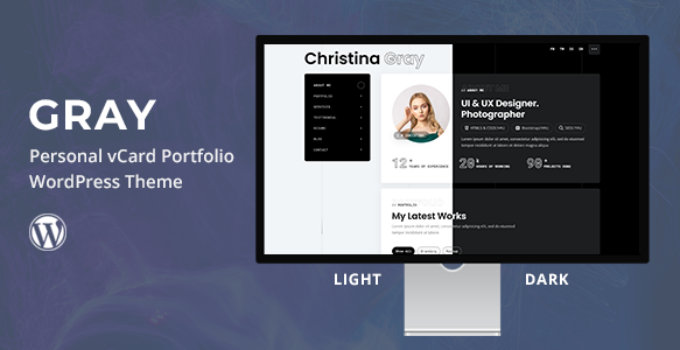 Gray – Personal Portfolio WordPress Theme
