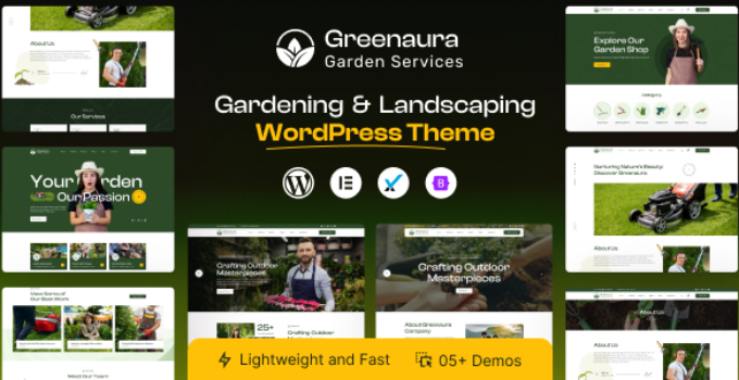 Greenaura – Gardening & Landscape WordPress Theme