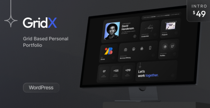 Gridx – Personal Portfolio Resume Theme