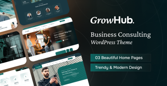GrowHub – Business Consulting WordPress Theme