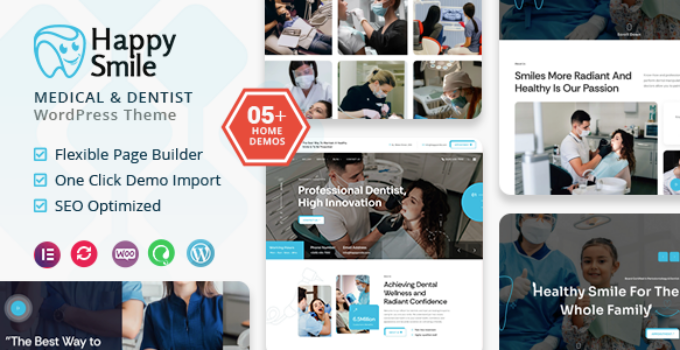 Happysmile – Medical and Dentist WordPress Theme