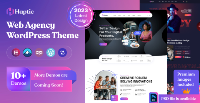Haptic – Web Design Agency WordPress Theme