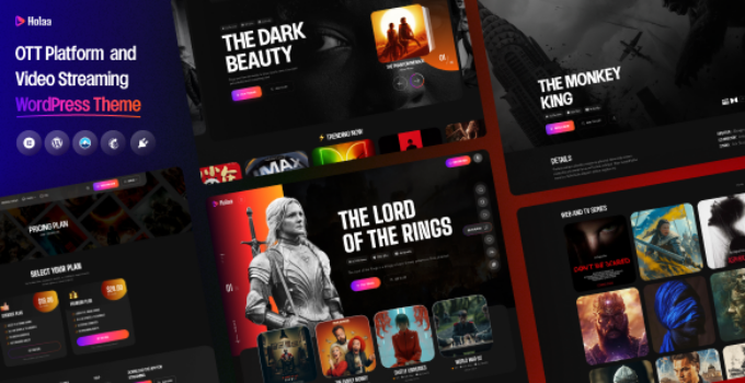 Holaa – OTT Platform and Video Streaming WordPress Theme