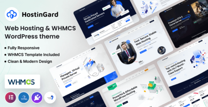 Hostingard – Web Hosting WordPress Theme with WHMCS