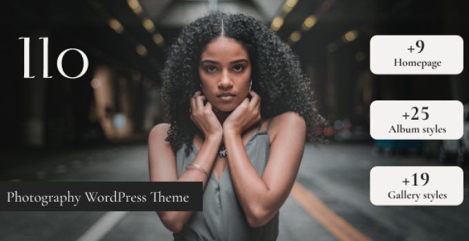Ilo – Photography WordPress Theme
