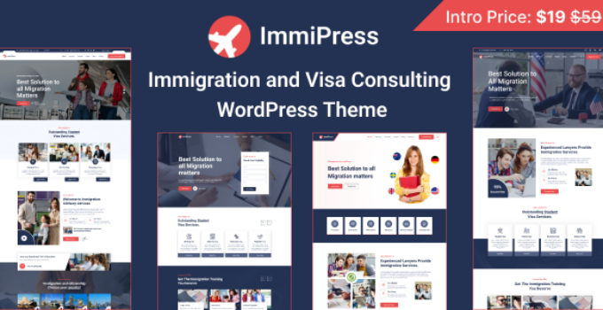 ImmiPress – Immigration and Visa Consulting WordPress Theme
