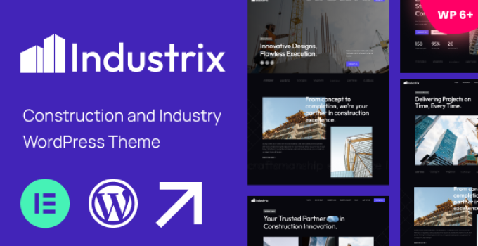 Industrix – Construction and Industry WordPress Theme