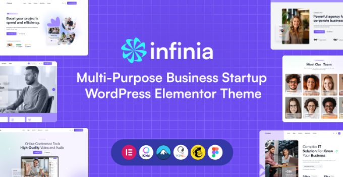 Infinia – Multipurpose Business Startup WordPress Elementor Theme