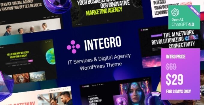 Integro — IT Services & Digital Agency WordPress Theme