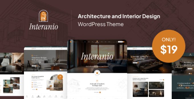 Interanio – Architecture and Interior Design WordPress Theme