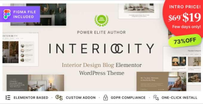 Interiocity – Home Decor Blog and Interior Design Magazine WordPress Theme
